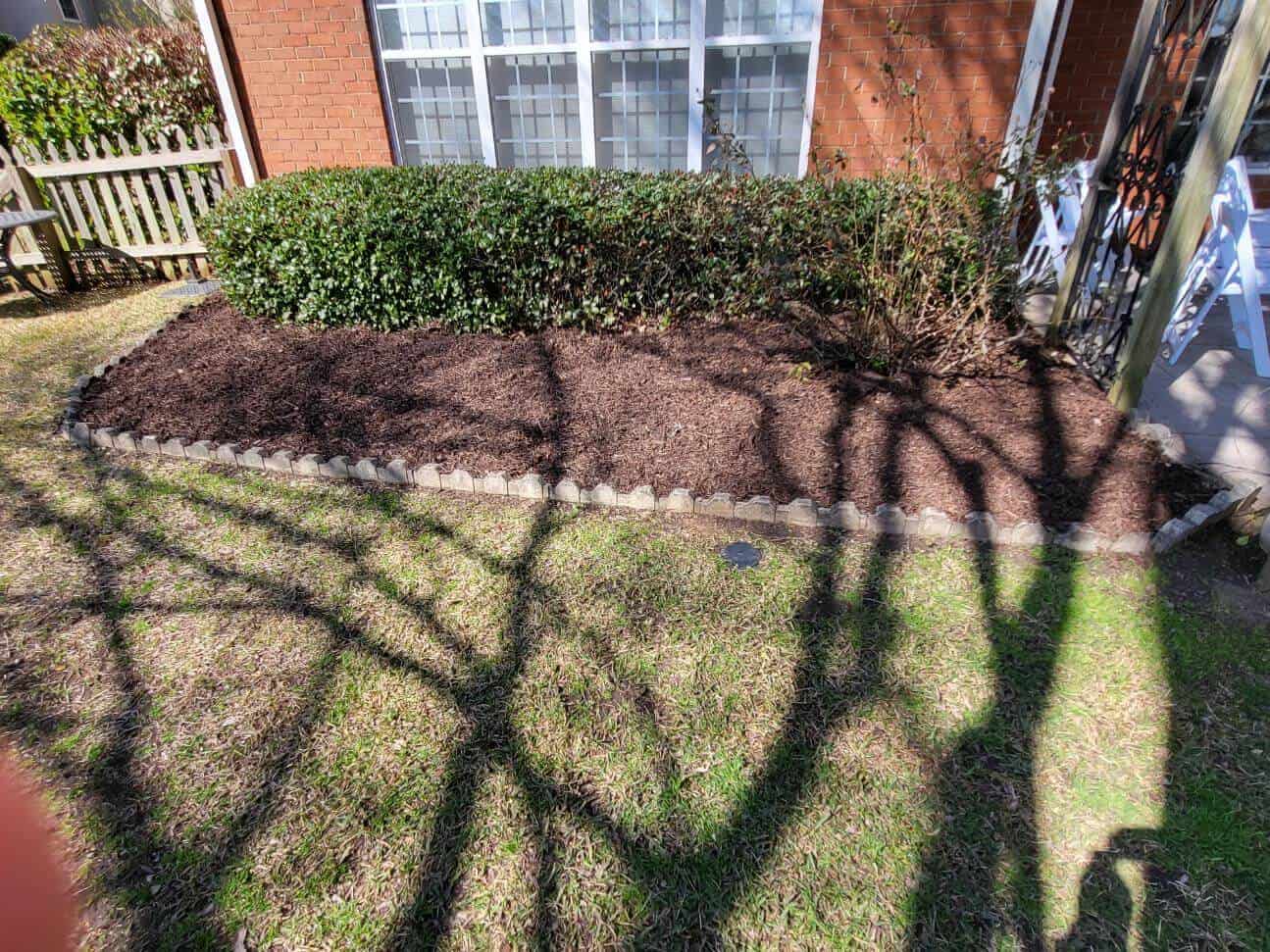 new mulch front landscaping Augusta GA