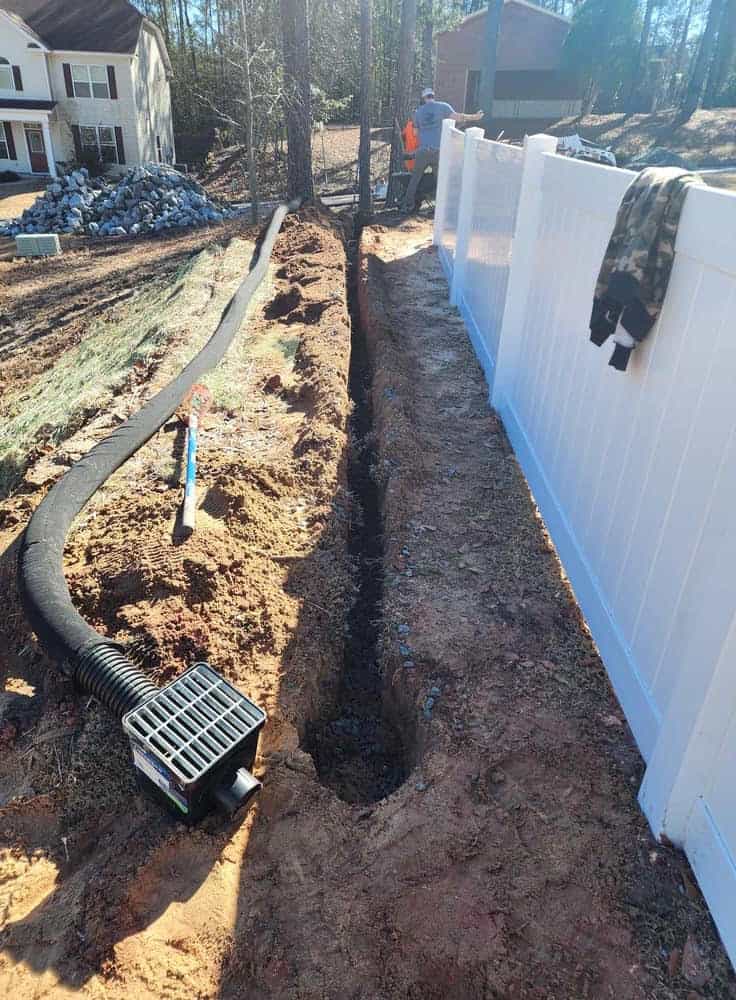 box drain installation erosion control 